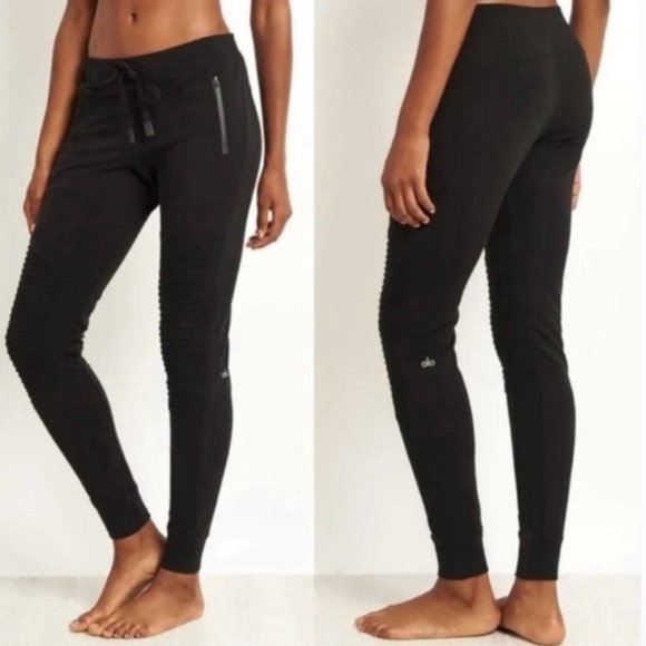ALO Yoga Pants - Alo Yoga Urban Moto Sweatpants EUC Size Small